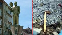 İstanbul Avcılar'da Atatürk anıtına baltalı saldırı! Şüpheli hakkında adli ve idari işlem başlatıldı