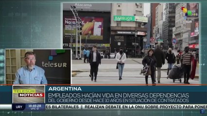 Empleados públicos argentinos reclamaron revisión de su situación laboral