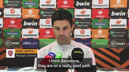 Arteta 'extremely happy' at Arsenal despite Barcelona links