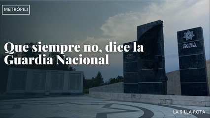 El memorial de la policía Federal que había retirado la Guardia Nacional