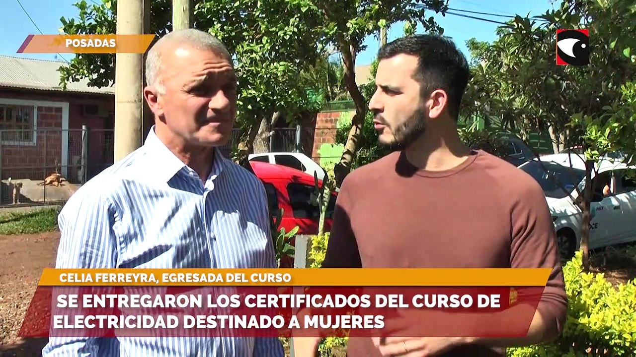 Se entregaron los certificados del curso de electricidad destinado a mujeres