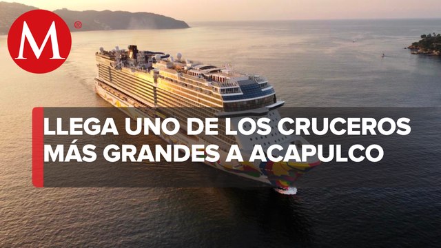 Crucero Norwegian Encore llega a Acapulco; de los más grandes en los últimos 10 años