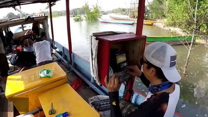 FISHING COOK EATS AND SLEEPS ON THE BOAT