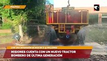 Misiones cuenta con un nuevo tractor bombero de última generación
