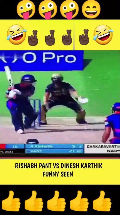 rishabh pant dineshkarthik funny silent motions shorts 