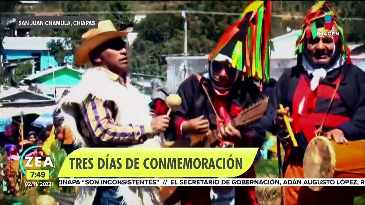 Así recuerdan a sus muertos habitantes de San Juan Chamula, Chiapas