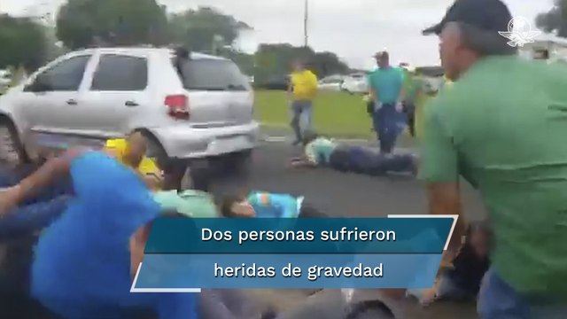 Automovilista atropella a grupo de bolsonaristas que bloqueaban autopista en Brasil