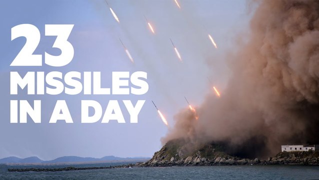 North Korea fires the most missiles in a day, raising tensions with South Korea