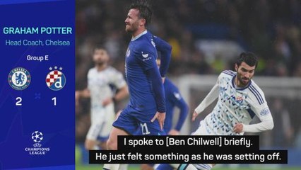 Potter 'crossing his fingers' after Chilwell injury