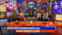 Rebecca Jones se encuentra hospitalizada