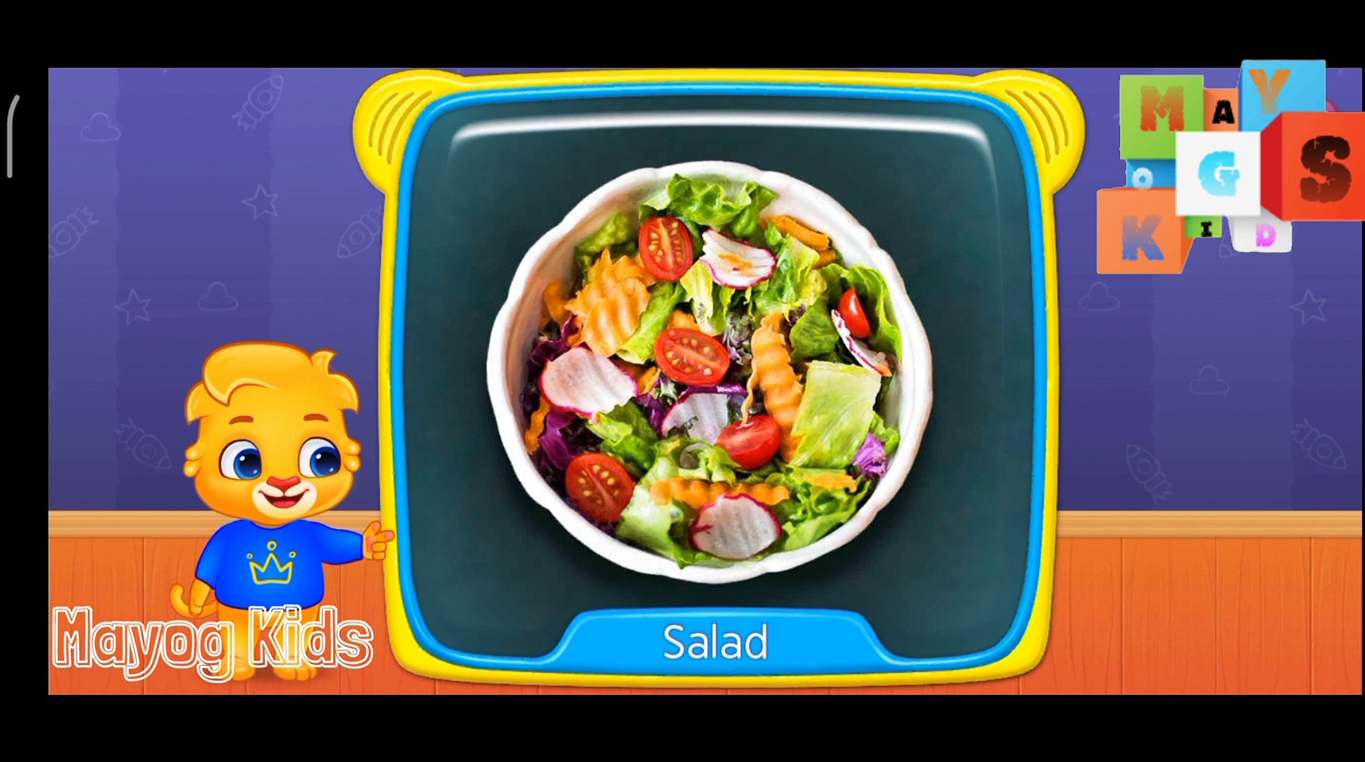 ⁣Food Names for kids learning| food k names kids k seekhny k liy|Mayog Kids