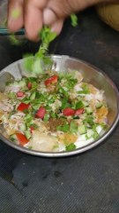 Fresh Chana Chaat Masala Making
