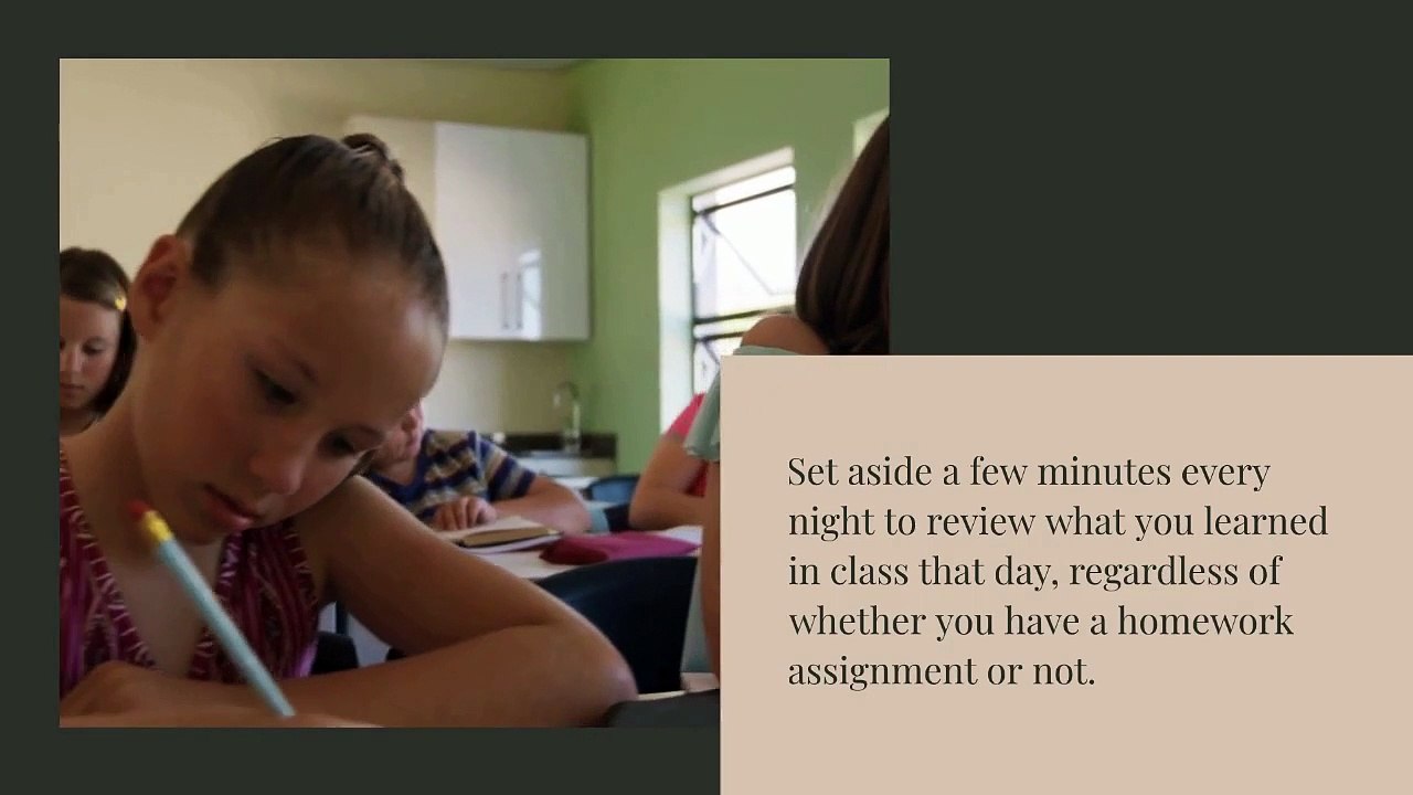 Olive Public School - 6 Study Tips for Students