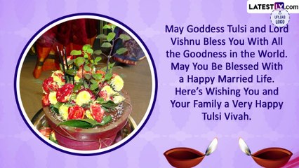 Tulsi Vivah 2022 Messages and Greetings To Share for Marking the Start of the Hindu Wedding Season