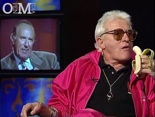 Jimmy Savile distracts with a banana in Is This Your Life  1995 TV Interview