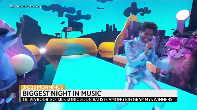 Jon Batiste, Silk Sonic, Olivia Rodrigo are big winners at Grammy Awards