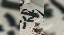 İstanbul'da operasyon düzenlenen daireden cephanede çıktı: Lav silahı, kalaşnikof, el bombası bulundu