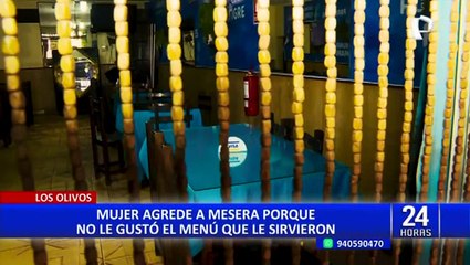 Los Olivos: mujer muerde la oreja a comensal que intentó retenerla tras agredir a mesera