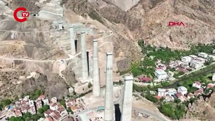 Türkiye’nin en yüksek ayaklı 2'nci viyadüğü açıldı