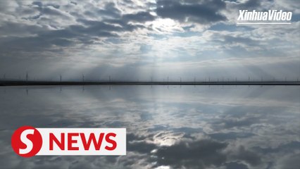 Late autumn, a beautiful time to visit Chaka Salt Lake
