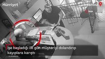 İşe başladığı ilk gün müşteriyi dolandırıp kayıplara karıştı
