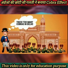 कैसे अंग्रेजो की एक छोटी सी गलती ने जन्म दिया Cobra Effect को 