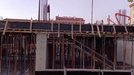 Çorum'da Bedesten İnşaatı Çöktü: 2 İşçi Yaralandı