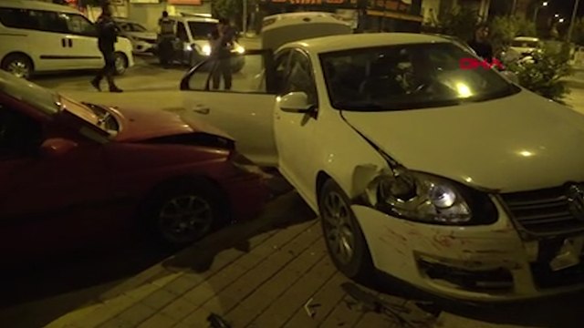 Polisin 'dur' ihtarına uymayan sürücü kaza yapınca yakalandı