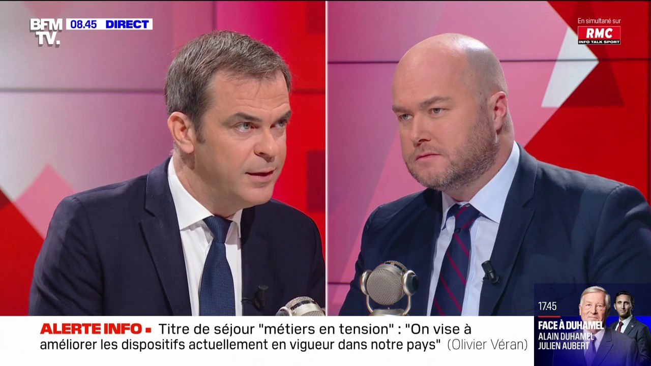 Inscription des OQTF au "fichier des personnes recherchées": pour Olivier Véran, "ça va permettre de mieux surveiller, mieux contrôler, mieux identifier et donc à l'arrivée mieux expulser les personnes qui n'ont pas vocation à être dans notre pays"