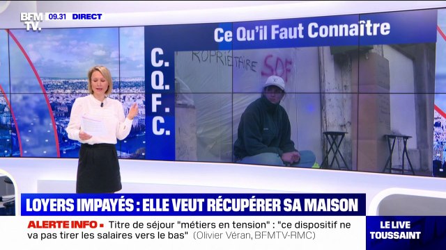 Loyers impayés: le combat de Mégane pour récupérer sa maison occupée par un squatteur
