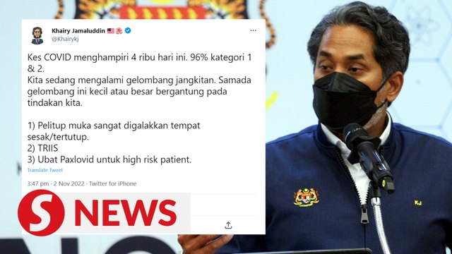 Covid-19: Keep face masks on as Malaysia enters new wave, says Khairy