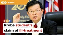 Chow wants education dept to probe student’s claim