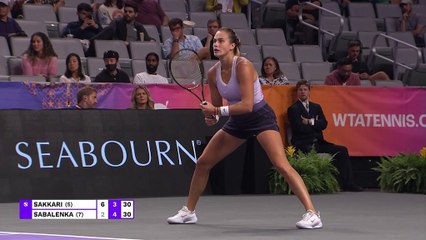 WTA Finals Fort Worth - Sakkari domine facilement Sabalenka