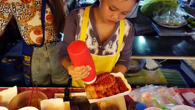 Crispy Fried Chicken, Spicy Noodle Salad, Taiwan Bubble Tea _ Amazing Poipet Street Food Collection