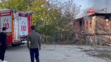 BAHÇESİNDE ÇALIŞTIĞI SIRADA EVİ YANDI