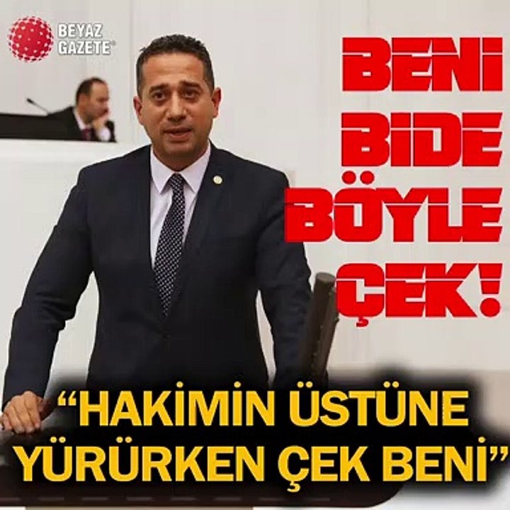 CHP'li Ali Mahir Başarır hakimlerin üzerine yürümeden önce kamera kaydını bekledi