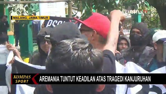 Tuntut Keadilan atas Tragedi Kanjuruhan, Ratusan Aremania Long March ke Kejaksaan Negeri Malang