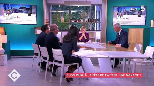 Ca me fera un peu mal de payer les huit dollars réclamés par le nouveau patron de Twitter Elon Musk pour les utilisateurs souhaitant faire certifier leur compte comme authentique, affirme le ministre Bruno Le Maire - VIDEO