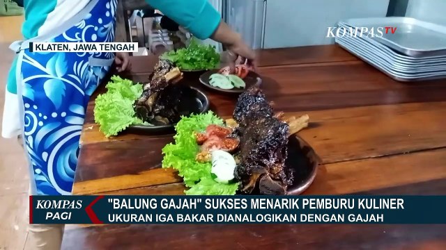 Cicipi Balungan Gajah, Menu Iga Bakar Ukuran Jumbo Sukses Bikin Ngiler!