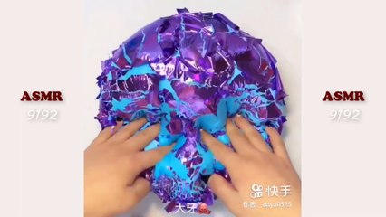 SLIME COLORING - Most Satisfying Slime ASMR Video #4