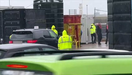 Suella Braverman arrives in Dover