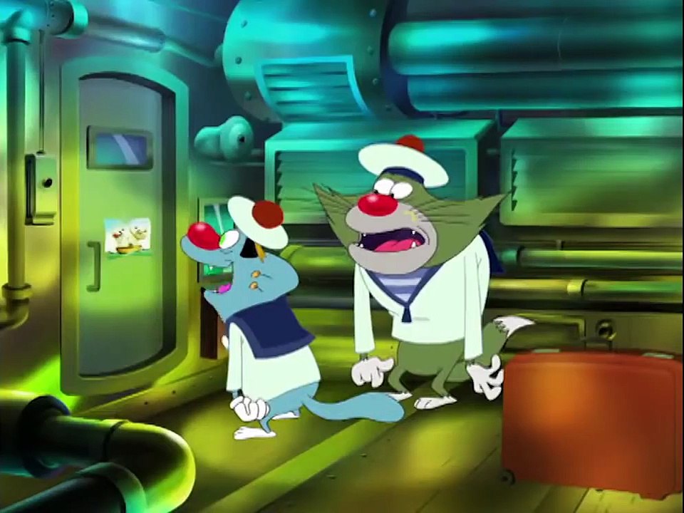 हिंदी Oggy and the Cockroaches - DEEP TROUBLE (S03E36) - Hindi Cartoons for Kids