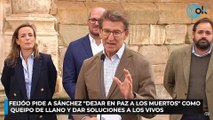 Feijóo pide a Sánchez dejar en paz a los muertos como Queipo de Llano y dar soluciones a los vivos