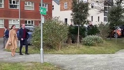 The Prince and Princess of Wales arrive at The Street in Scarborough