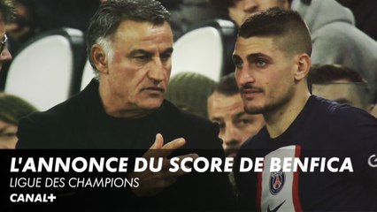 Marco Verratti informe son entraineur du score de Benfica - Ligue des Champions Paris SG