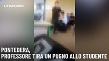 Pontedera, professore tira un pugno allo studente