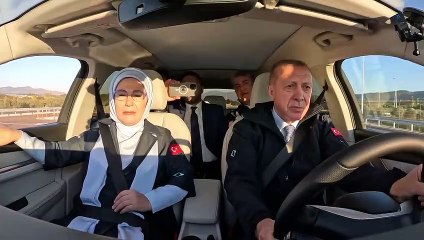 Erdoğan, TOGG’u kullandığı anları paylaştı