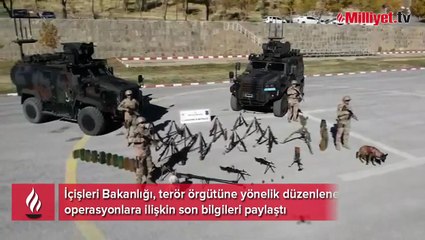 Terör örgütüne 'Eren' darbesi! İçişleri görüntüleri paylaştı
