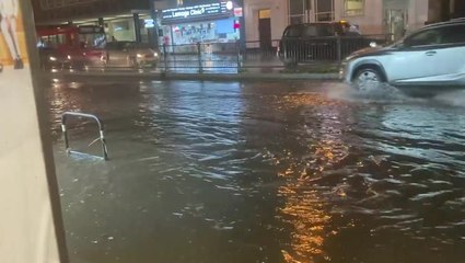 Finchley Road flooded with ‘ankle deep’ water amid torrential rain in London