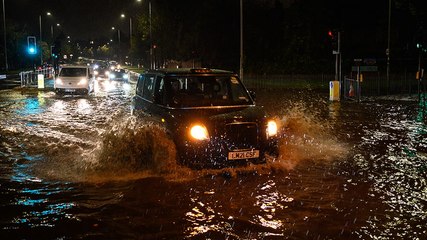 London Fire Brigade shares safety tips as flash flooding hits roads across capital